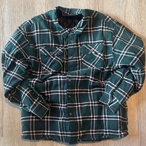 Wrangler Forest Green Plaid Shirt